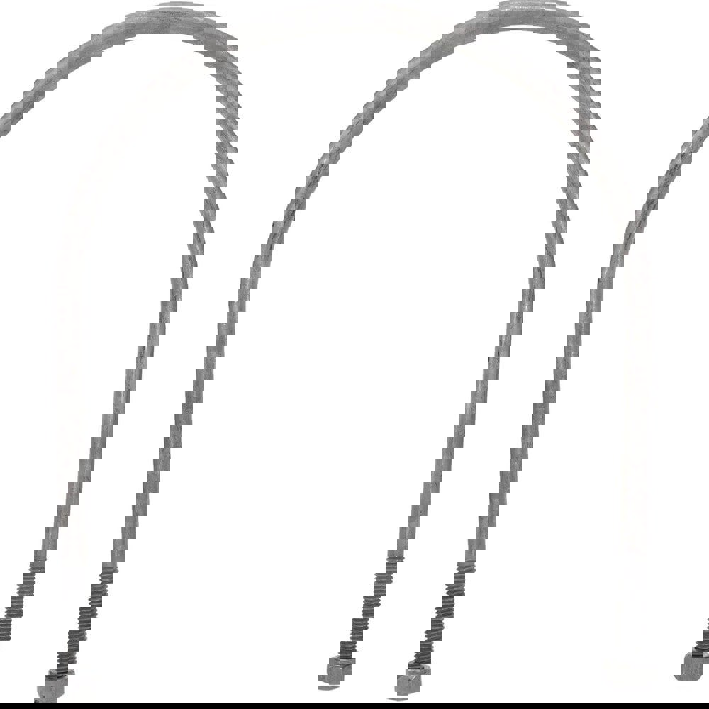 Round U-Bolt: Without Mount Plate, 1/2-13 UNC, 2